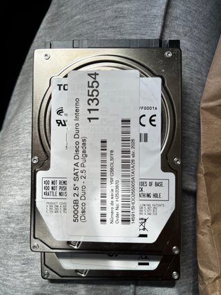 2 x Toshiba 500GB 2.5 SATA HDD