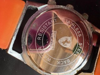Reloj Ferrari Cronógrafo Analógico Naranja