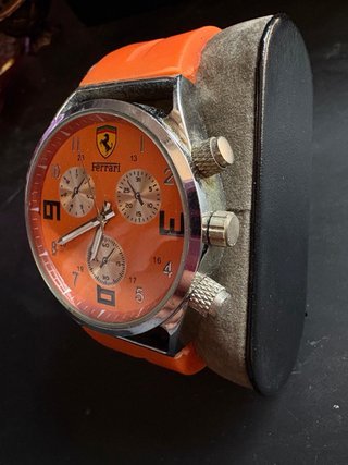 Reloj Ferrari Cronógrafo Analógico Naranja