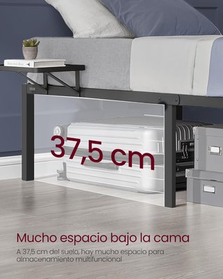 Cama Doble + Colchón 140x190 cm