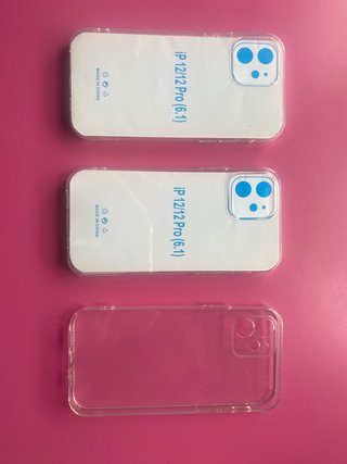 3 Fundas iPhone 12/12 Pro Transparentes