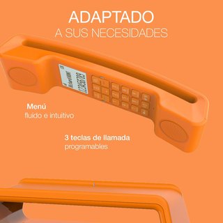 - Alcatel teléfono inalámbrico diseño vintage
