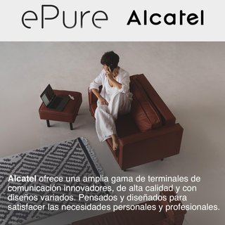 - Alcatel teléfono inalámbrico diseño vintage