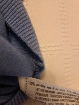 Jersey Zara Lana Azul Cielo Talla M