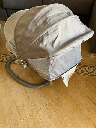 Hamaca eléctrica para bebé gris