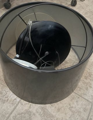 Lámpara negra para cocina o salón