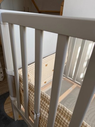 Cuna IKEA Sundvik gris + Colchón