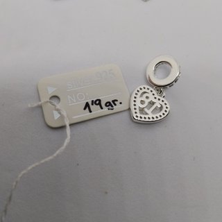 1,9gr. PLATA925 CHARM CORAZÓN 18 AÑOS CIRCONITAS