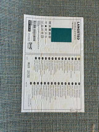 Alfombra IKEA Langsted Teal