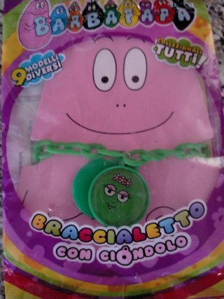 2 Braccialetti Barbapapà con ciondolo