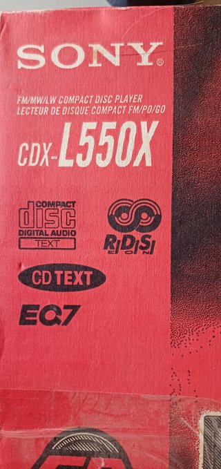 Radio CD Sony Xplod CDX-L550X Vintage Coche