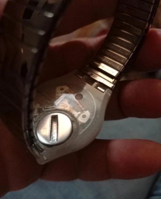 Orologio Swatch Vintage Argento Blu