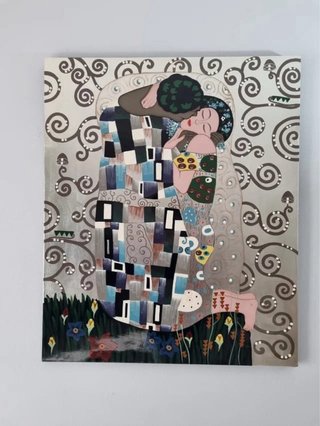 Conjunto cuadros Klimt: El Beso y Árbol
