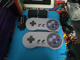 Super Nintendo Morado + Accesorios