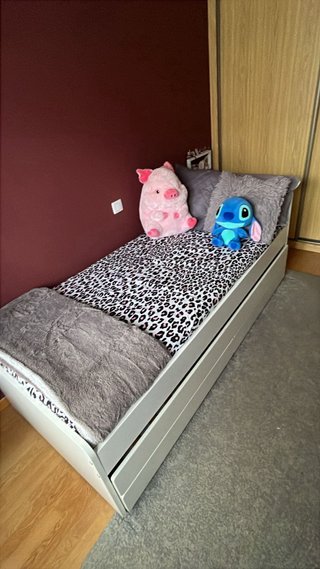 Cama nido blanca con cajones algún rasguño