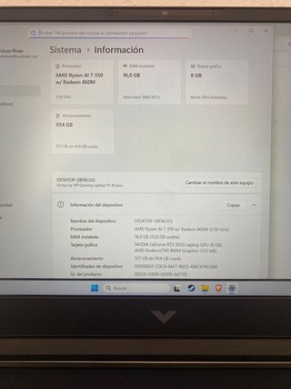 HP Victus Ryzen AI 7 + RTX 5050 Edición Exclusiva
