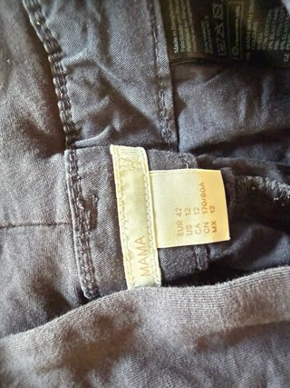 Pantalones cortos premamá Kiabi talla 42 y blusa