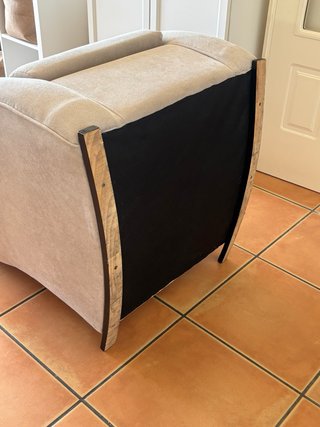 Butaca mecedora beige