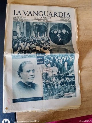 Ejemplar de La Vanguardia españ. 29 de mayo 1956