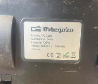 Aspirador sin bolsa Orbegozo