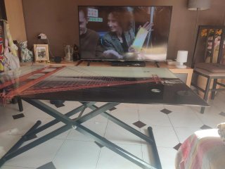 Mesa de cristal elevable 1.20x0.75