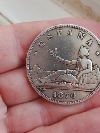 Moneda 5 Pesetas 1870