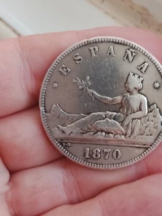 Moneda 5 Pesetas 1870