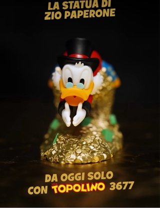 TOPOLINO N. 3677 CON STATUETTA ZIO PAPERONE