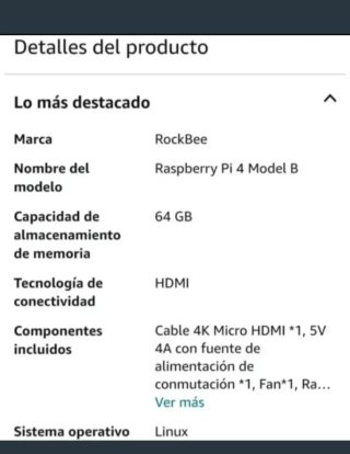 RockBee Raspberry Pi 4 Model B 8GB 64 starter kit