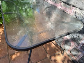 Mesa Terraza Cristal y Metal