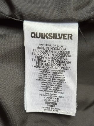 Cazadora Quiksilver Hombre Talla L Negra