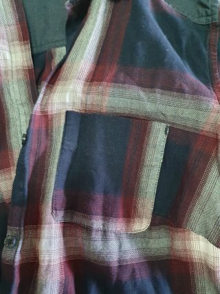 Camisa de cuadros Decathlon azul y roja