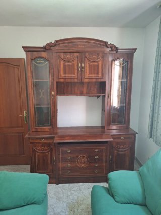 Vitrina Vintage Madera y Cristal