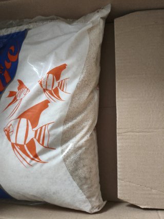 Arena blanca fina para acuario