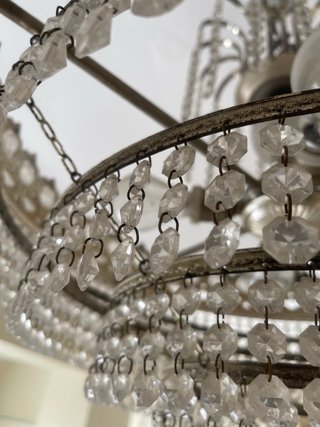 Lámpara de araña de cristal para comedor