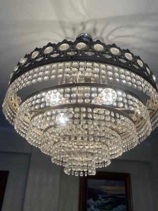 Lámpara de araña de cristal para comedor