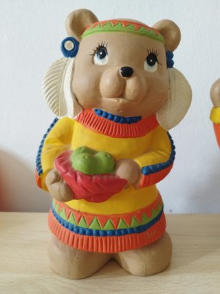 Pareja Osos Indios Huchas