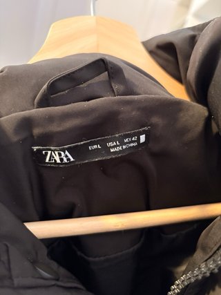 Chaqueta Zara Talla L Negra Hombre