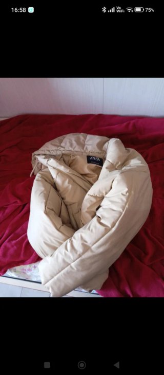 Piumino Zara Beige Taglia S