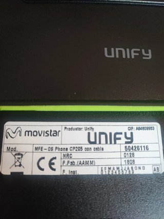 Teléfono SIP Unify CP205 Negro