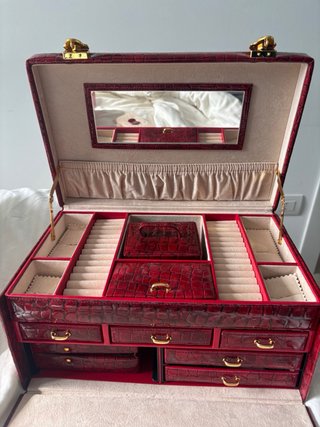 Portagioie SIR RONDO'S ITALY pelle rosso