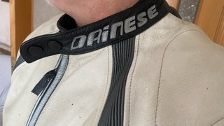 Chaqueta Moto Deportiva Hombre Beige/Gris