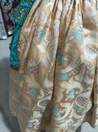 Falda Fallera Vainilla Oro