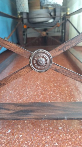 Mesa centro metálica con cristal 120x70 impecable