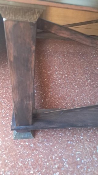 Mesa centro metálica con cristal 120x70 impecable