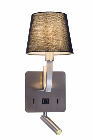 Aplique LED Mesita Noche con 2 USB