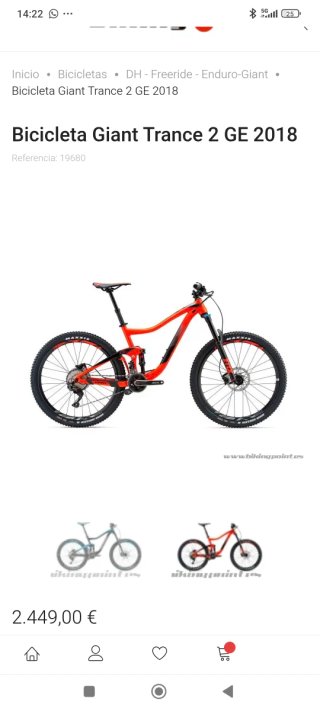 Giant Trance 2018 Talla M 27.5
