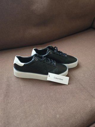 CALVIN KLEIN ORIGINAL, ZAPATILLAS PIEL,  MUJER