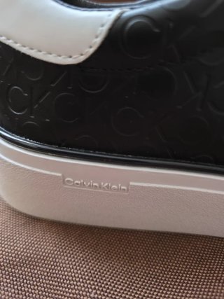 CALVIN KLEIN ORIGINAL, ZAPATILLAS PIEL,  MUJER