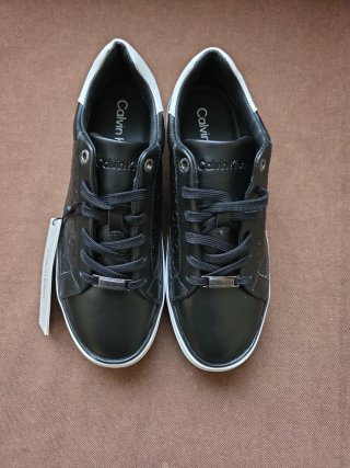 CALVIN KLEIN ORIGINAL, ZAPATILLAS PIEL,  MUJER
